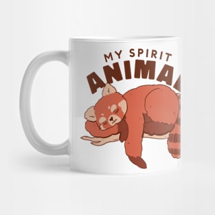 Red Panda Is My Spirit Animal Mug